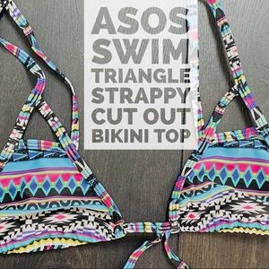 ASOS Strappy Cut Triangle Bikini Top
